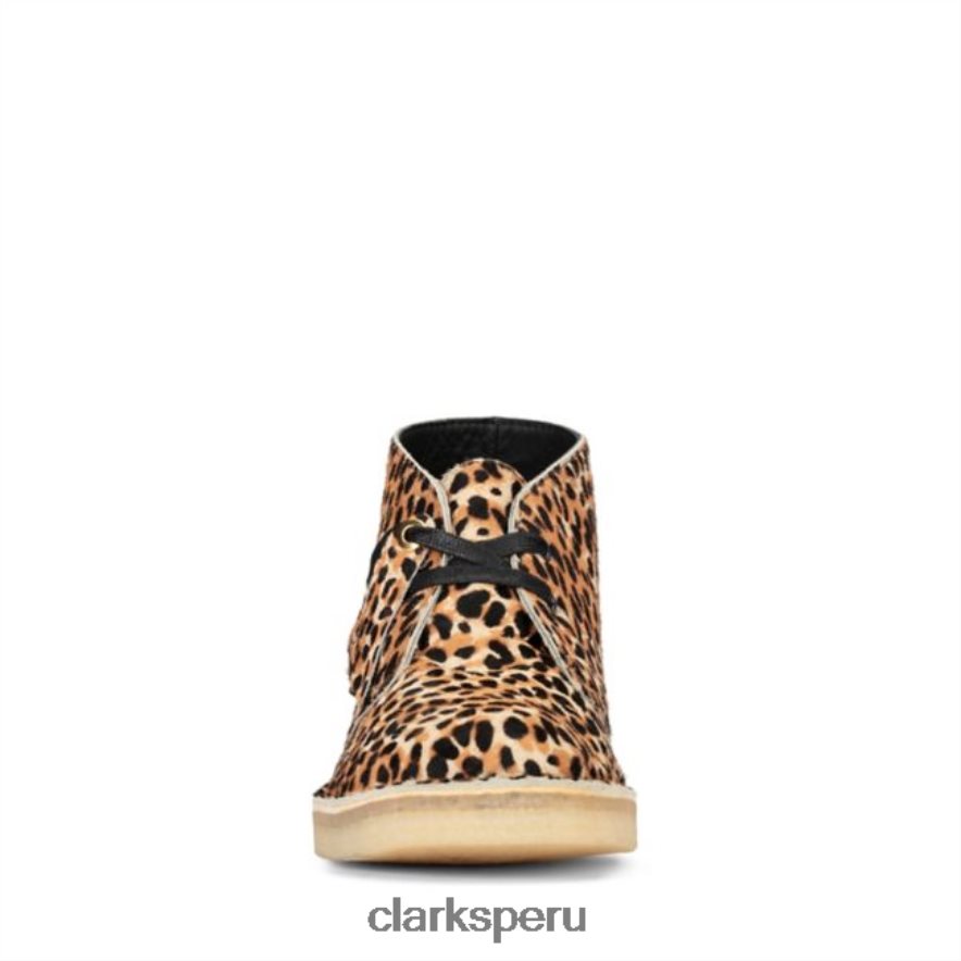 bota desierto con estampado de leopardo po ny estampado de leopardo po ny clarks unisexo Clarks 40N4LX6462 poni con estampado de leopardo