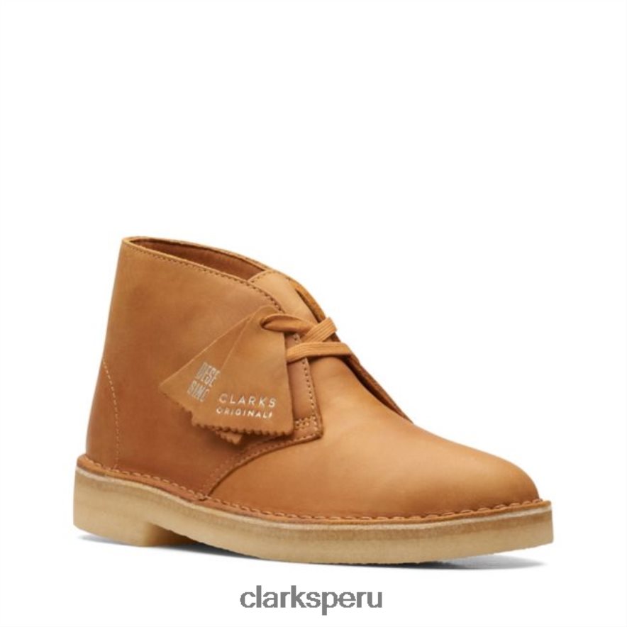 bota desierto cuero tostado clarks cuero tostado unisexo Clarks 40N4LX6047 cuero marrón