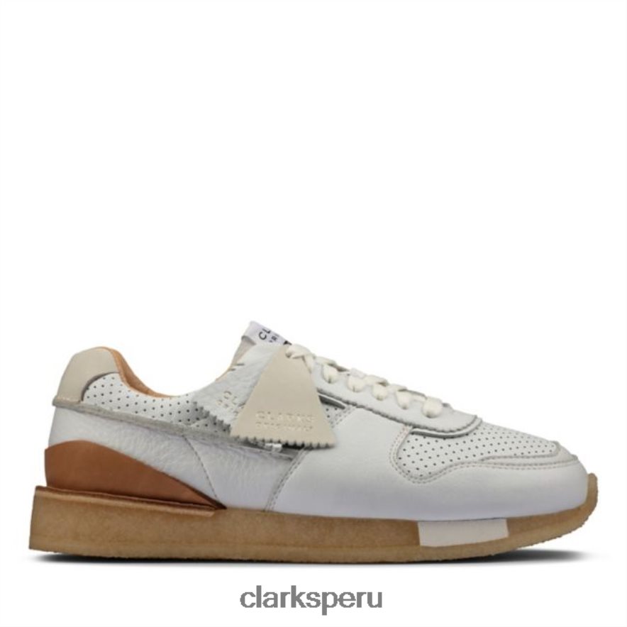 clarks cuero blanco tor run cuero blanco unisexo Clarks 40N4LX6433 cuero blanco