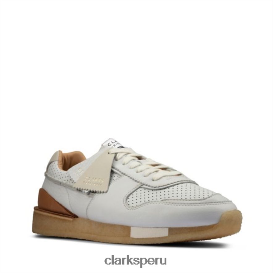 clarks cuero blanco tor run cuero blanco unisexo Clarks 40N4LX6433 cuero blanco