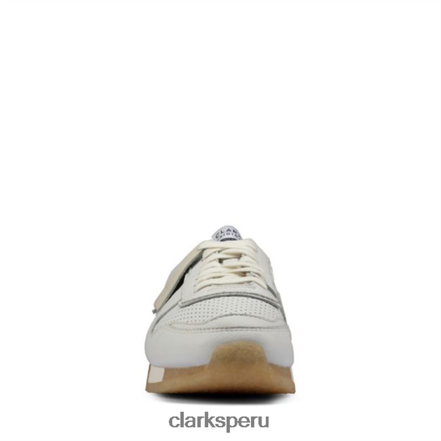 clarks cuero blanco tor run cuero blanco unisexo Clarks 40N4LX6433 cuero blanco