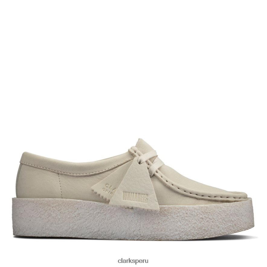 taza wallabee de nubuck blanco clarks de nubuck blanco unisexo Clarks 40N4LX6180 nubuck blanco