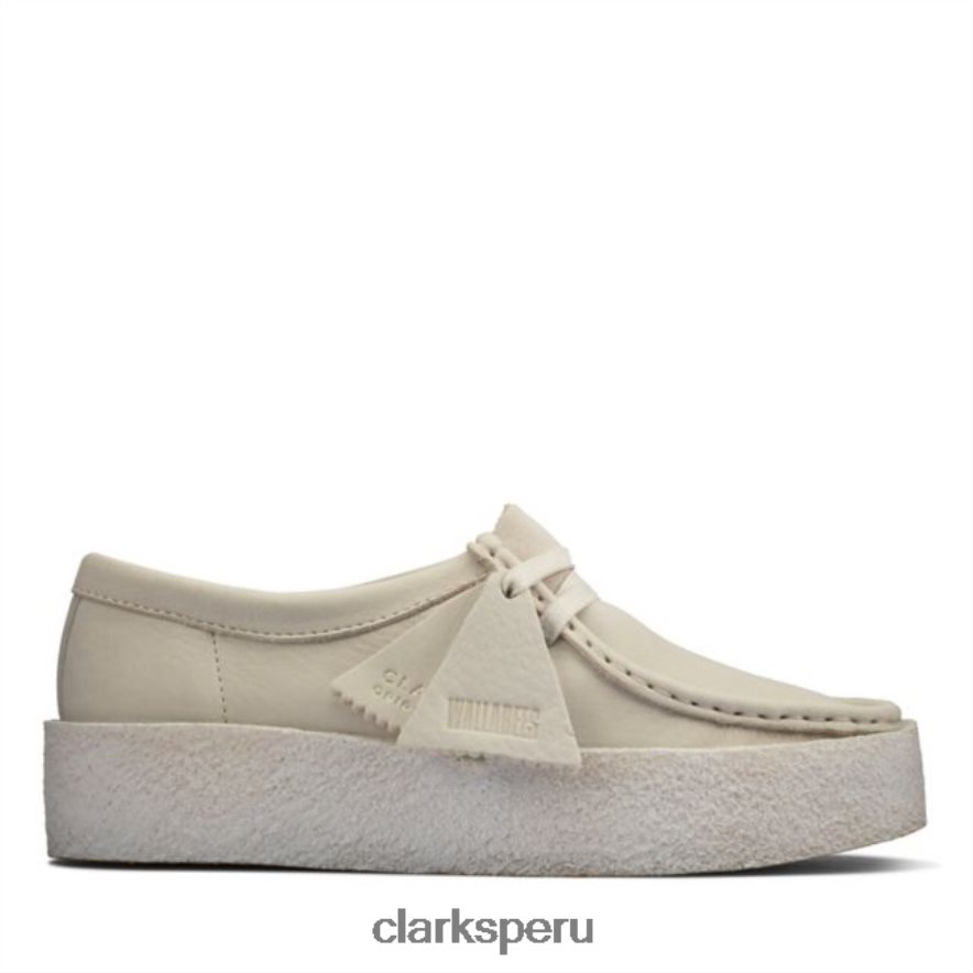 taza wallabee de nubuck blanco clarks de nubuck blanco unisexo Clarks 40N4LX6180 nubuck blanco