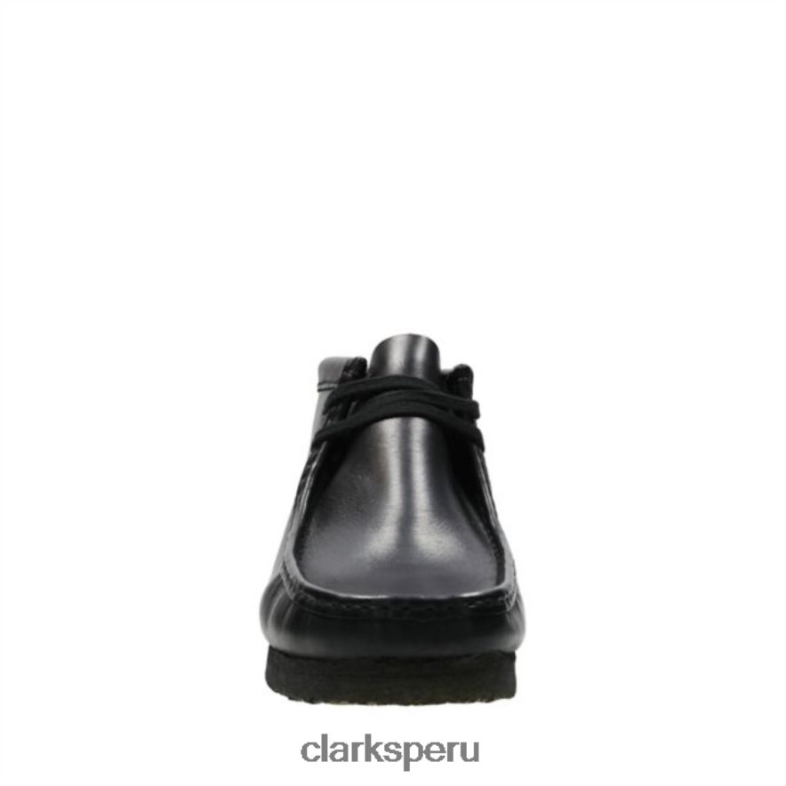 Bota clarks wallabee de cuero negro cuero negro unisexo Clarks 40N4LX5707 cuero negro