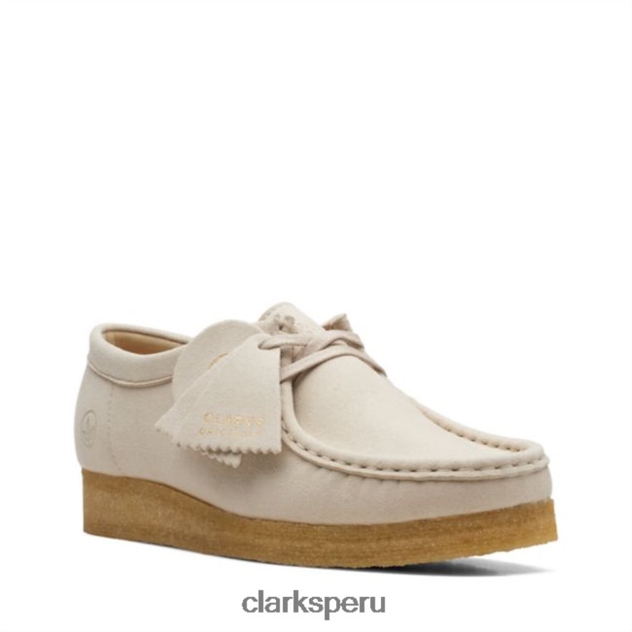 Wallabee sintético blanco roto Clarks sintéticos blanco roto unisexo Clarks 40N4LX6068 sintético blanquecino