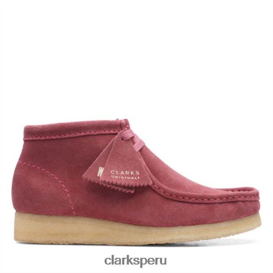 bota clarks wallabee rosa gamuza rosa gamuza rosa rosa unisexo Clarks 40N4LX5354 gamuza rosa rosa