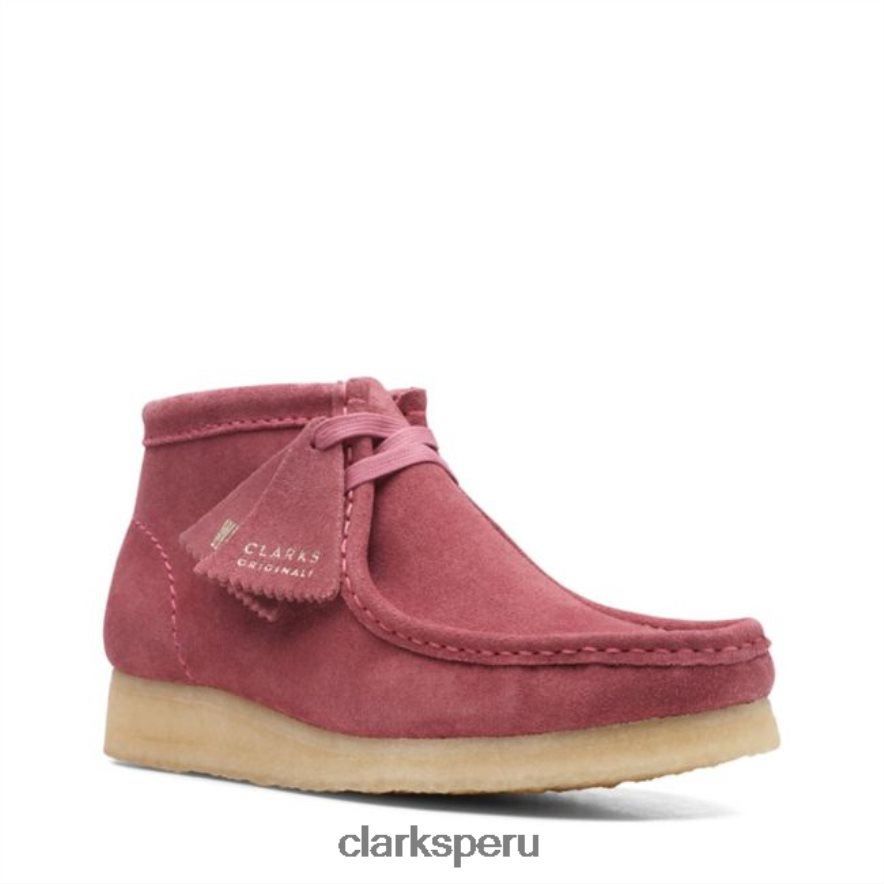 bota clarks wallabee rosa gamuza rosa gamuza rosa rosa unisexo Clarks 40N4LX5354 gamuza rosa rosa