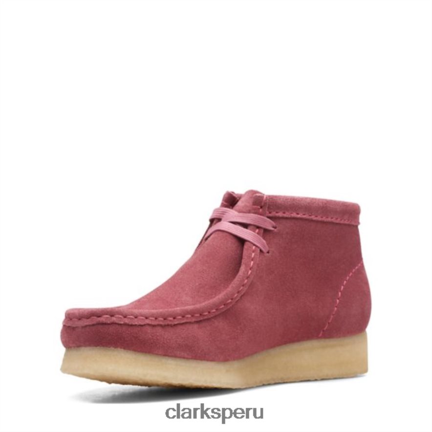 bota clarks wallabee rosa gamuza rosa gamuza rosa rosa unisexo Clarks 40N4LX5354 gamuza rosa rosa