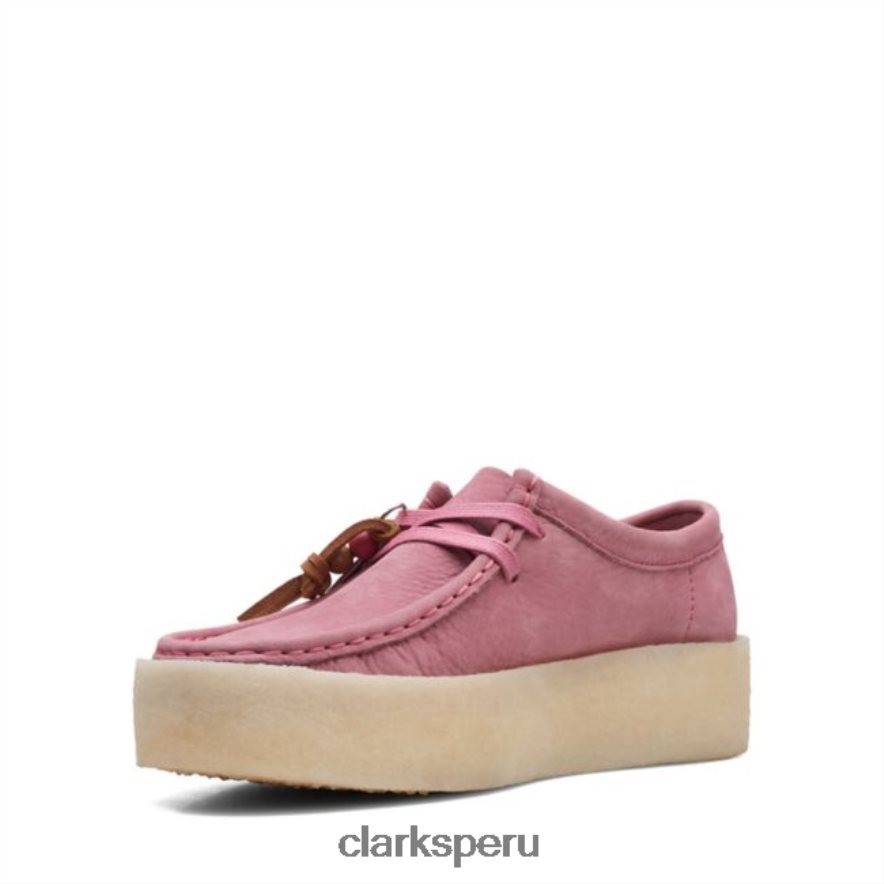 copa wallabee nubuck rosa clarks nubuck rosa unisexo Clarks 40N4LX5175 nubuck rosa