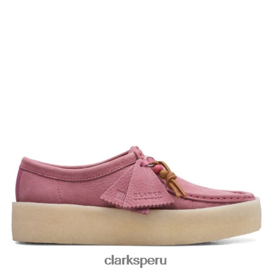 nubuck rosa clarks wallabee cup nubuck rosa unisexo Clarks 40N4LX6072 nubuck rosa