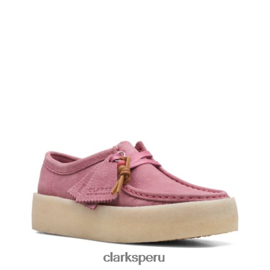 nubuck rosa clarks wallabee cup nubuck rosa unisexo Clarks 40N4LX6072 nubuck rosa