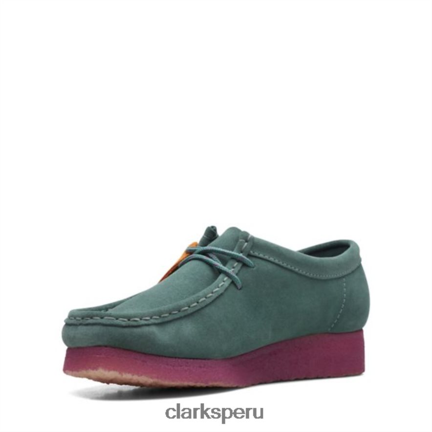 wallabee combi verde azulado clarks combi verde azulado unisexo Clarks 40N4LX6037 combinación verde azulado