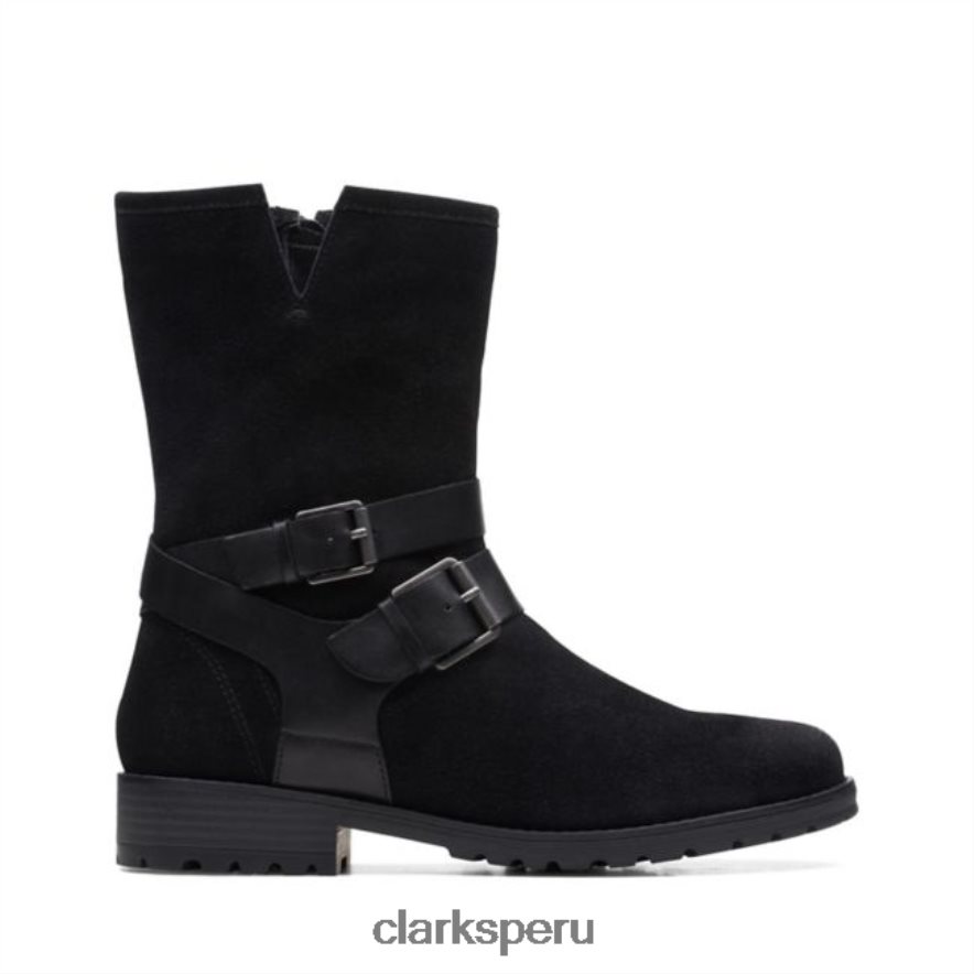 Clarks cuero negro con forro cálido Clarkwell cuero negro medio con forro cálido unisexo Clarks 40N4LX6153 cuero negro cálido