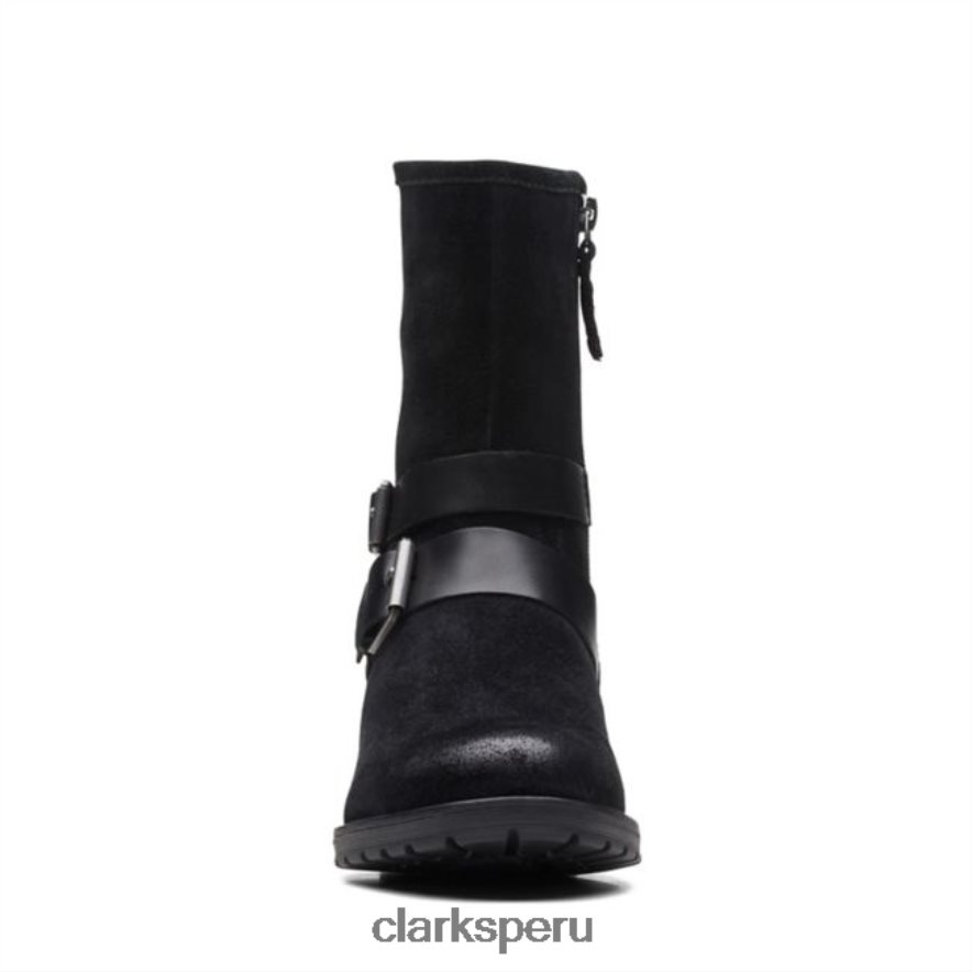Clarks cuero negro con forro cálido Clarkwell cuero negro medio con forro cálido unisexo Clarks 40N4LX6153 cuero negro cálido
