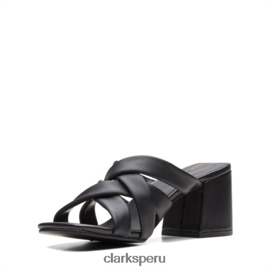 Clarks de cuero negro transparente de 65 pasos de cuero negro unisexo Clarks 40N4LX5236 cuero negro