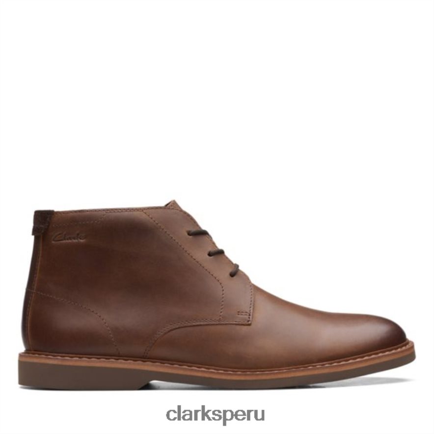 atticus lt cuero tostado medio oscuro clarks cuero tostado oscuro unisexo Clarks 40N4LX6783 cuero bronceado oscuro