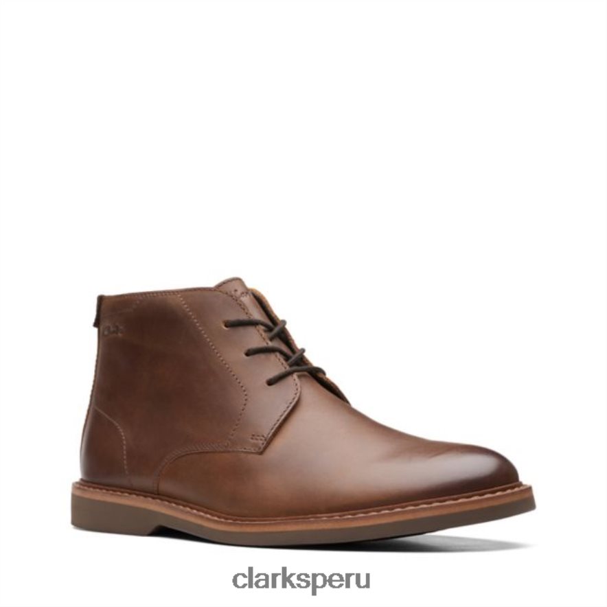 atticus lt cuero tostado medio oscuro clarks cuero tostado oscuro unisexo Clarks 40N4LX6783 cuero bronceado oscuro