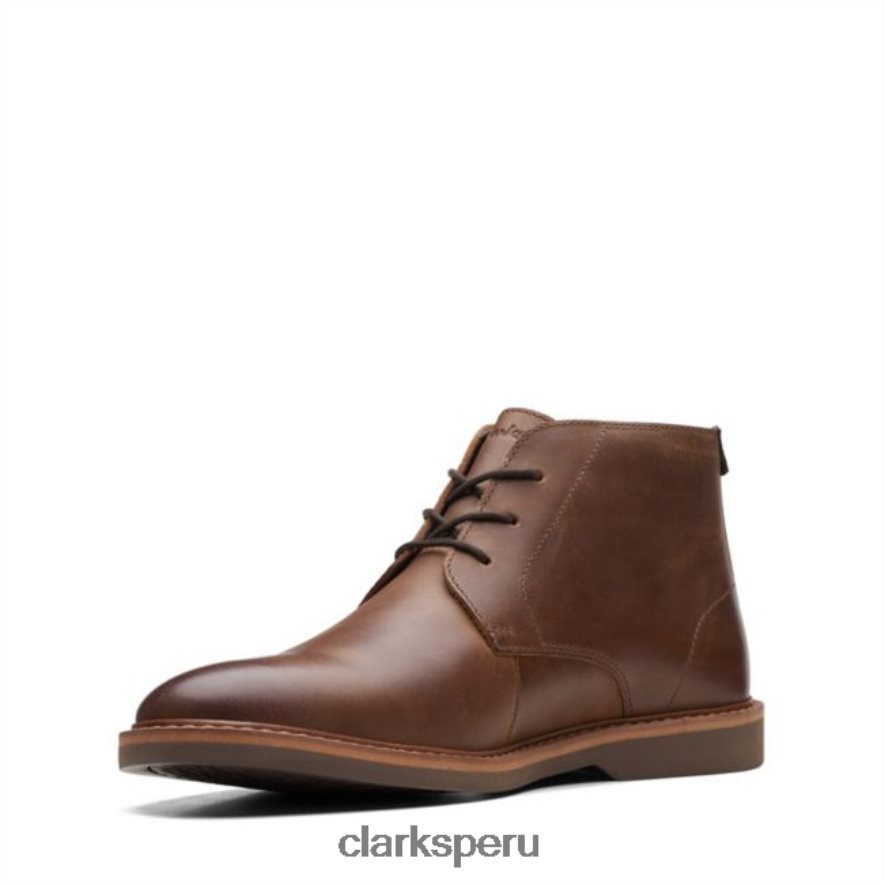 atticus lt cuero tostado medio oscuro clarks cuero tostado oscuro unisexo Clarks 40N4LX6783 cuero bronceado oscuro