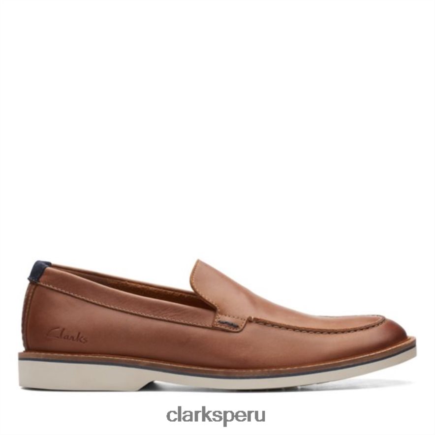 clarks atticus lt edge cuero tostado oscuro cuero tostado oscuro unisexo Clarks 40N4LX5570 cuero bronceado oscuro
