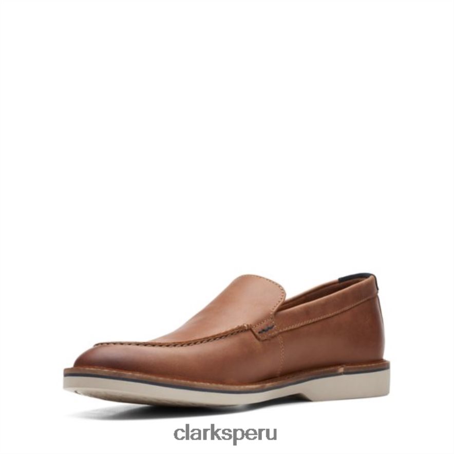 clarks atticus lt edge cuero tostado oscuro cuero tostado oscuro unisexo Clarks 40N4LX5570 cuero bronceado oscuro