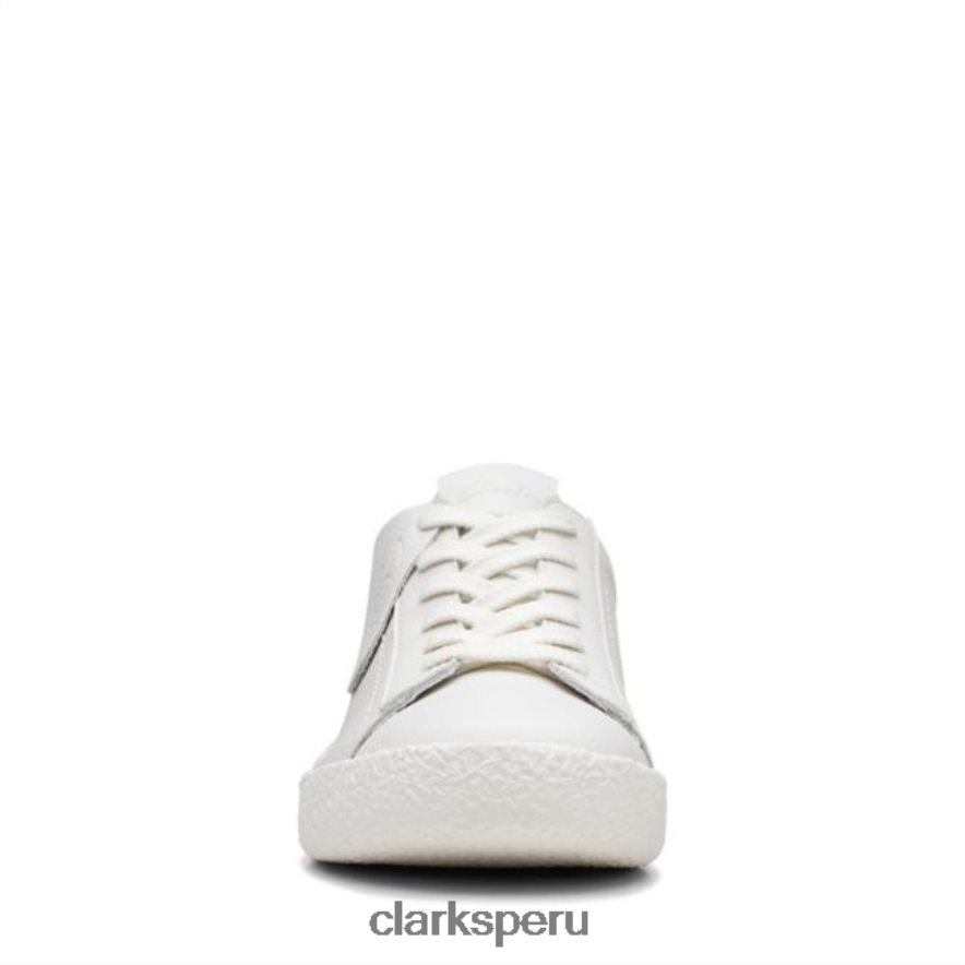 clarks craft cup walk cuero blanco cuero blanco unisexo Clarks 40N4LX5074 cuero blanco