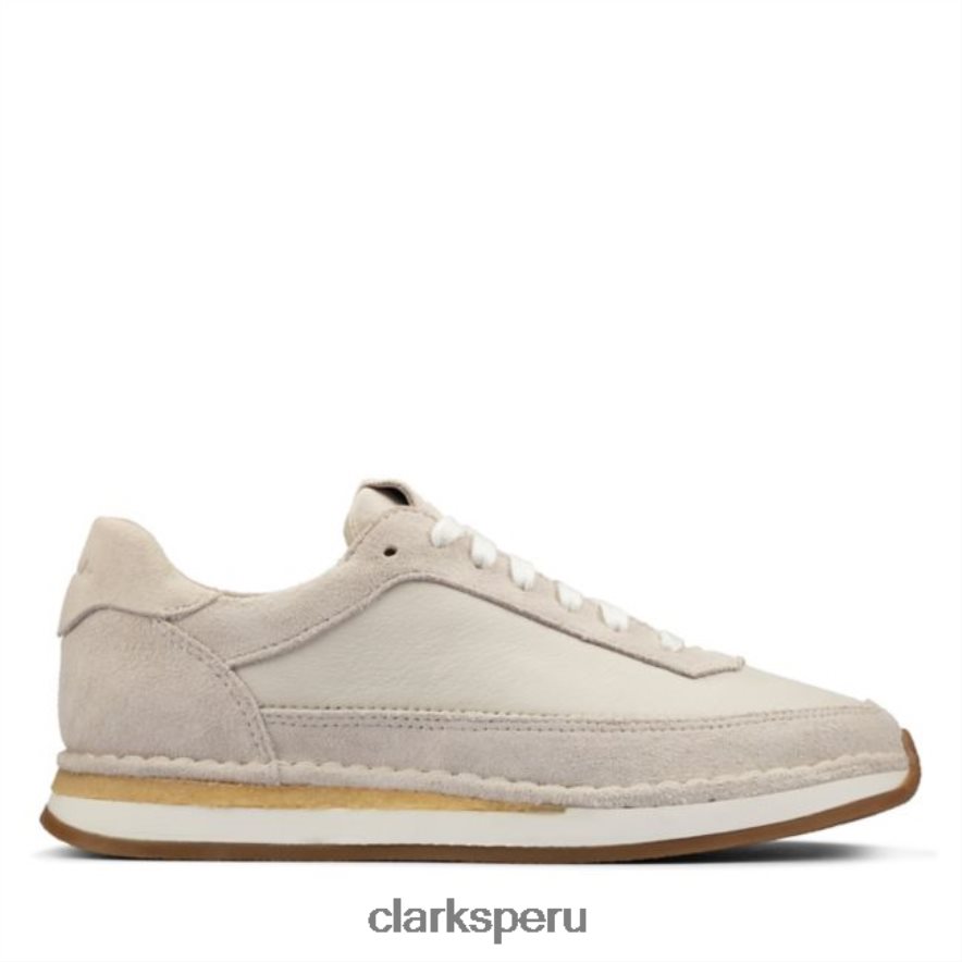 clarks craft run encaje ante blanco ante blanco unisexo Clarks 40N4LX6178 gamuza blanca