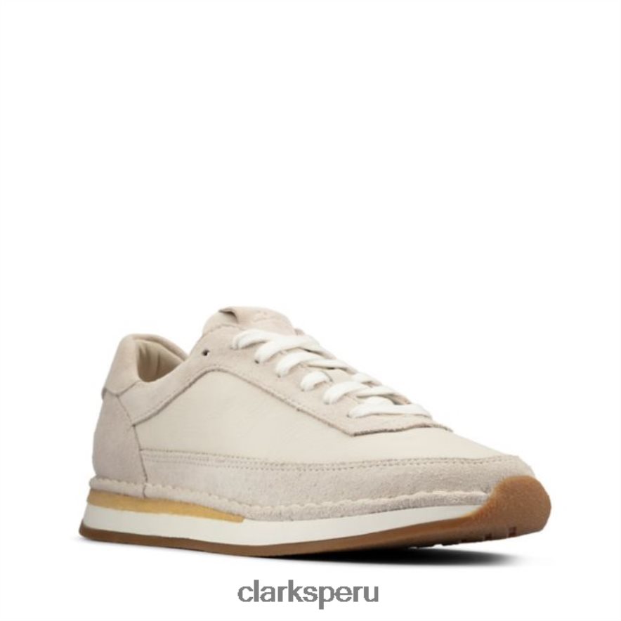 clarks craft run encaje ante blanco ante blanco unisexo Clarks 40N4LX6178 gamuza blanca