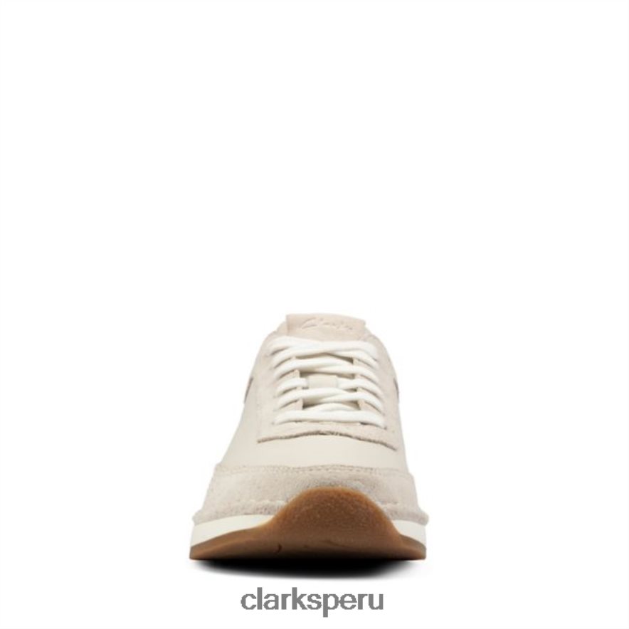 clarks craft run encaje ante blanco ante blanco unisexo Clarks 40N4LX6178 gamuza blanca