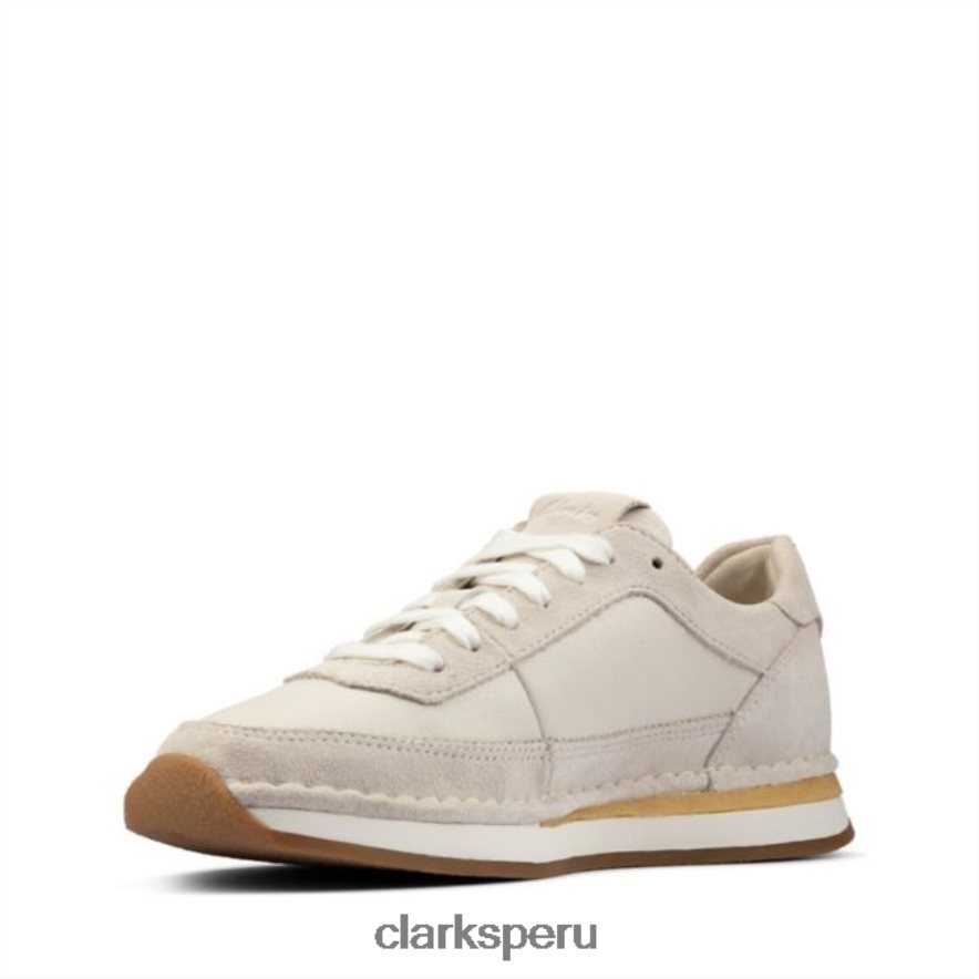clarks craft run encaje ante blanco ante blanco unisexo Clarks 40N4LX6178 gamuza blanca