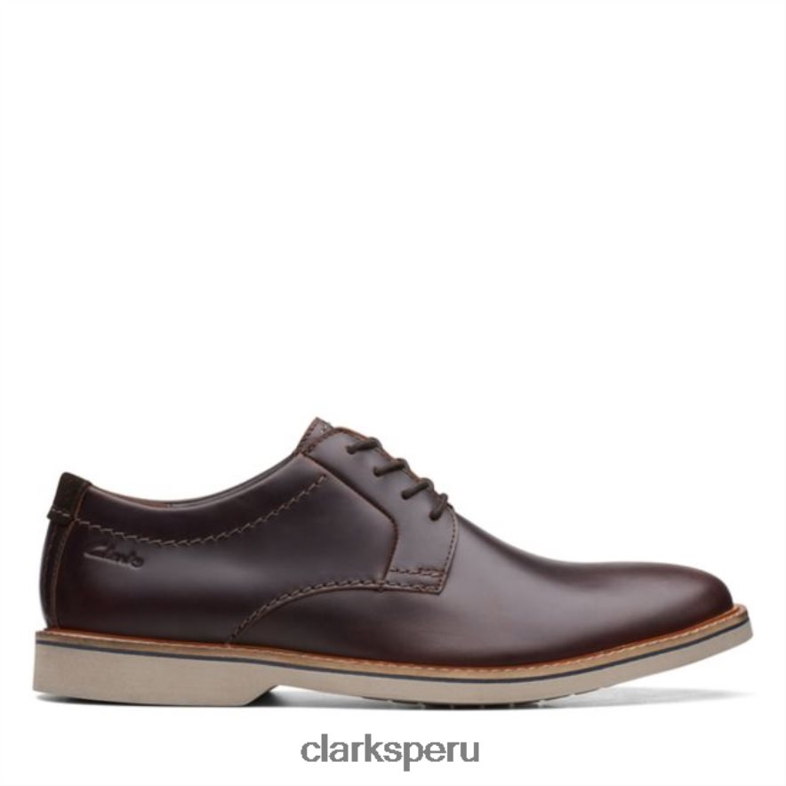 clarks cuero bronceado británico atticus lt encaje cuero bronceado británico unisexo Clarks 40N4LX6617 cuero bronceado británico