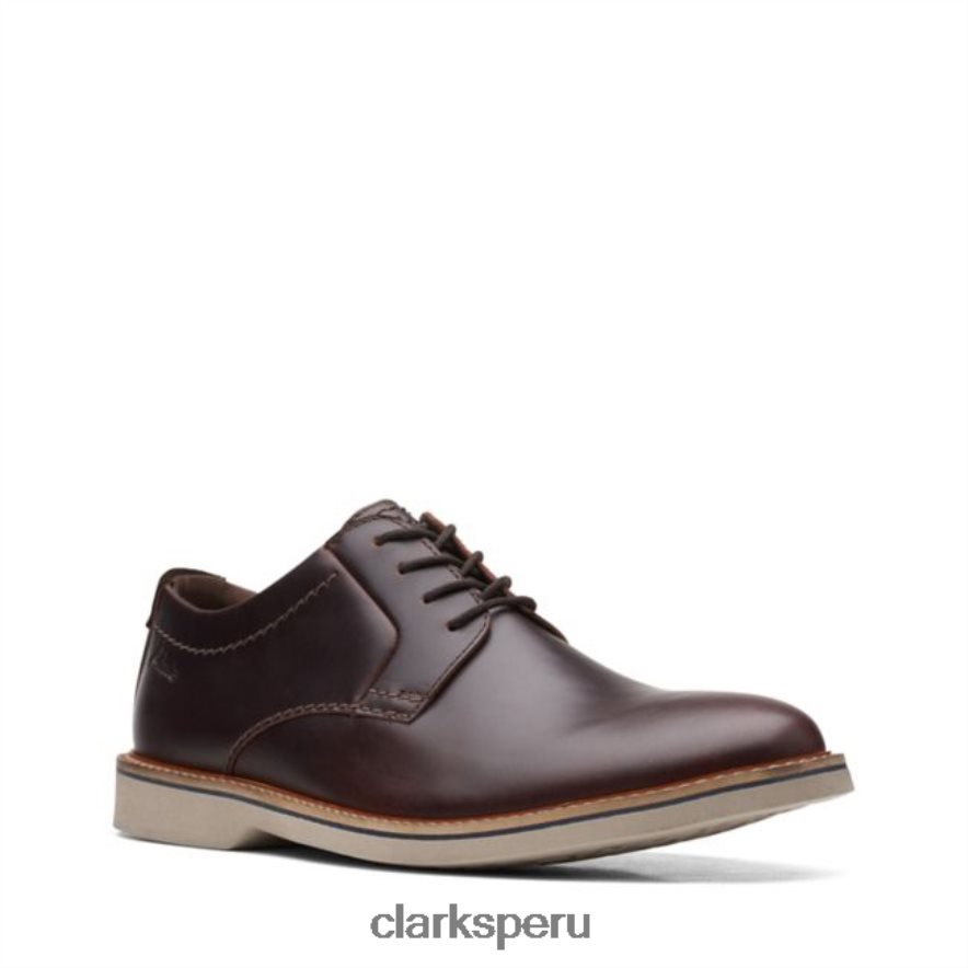 clarks cuero bronceado británico atticus lt encaje cuero bronceado británico unisexo Clarks 40N4LX6617 cuero bronceado británico