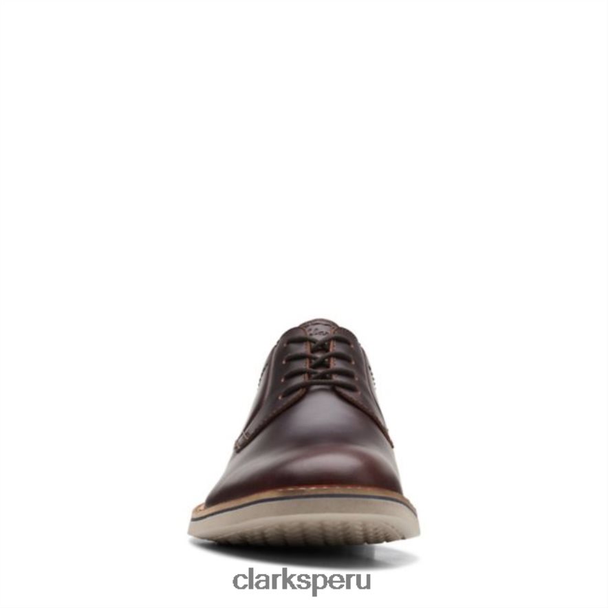 clarks cuero bronceado británico atticus lt encaje cuero bronceado británico unisexo Clarks 40N4LX6617 cuero bronceado británico