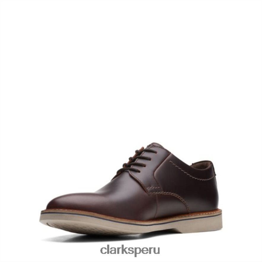 clarks cuero bronceado británico atticus lt encaje cuero bronceado británico unisexo Clarks 40N4LX6617 cuero bronceado británico