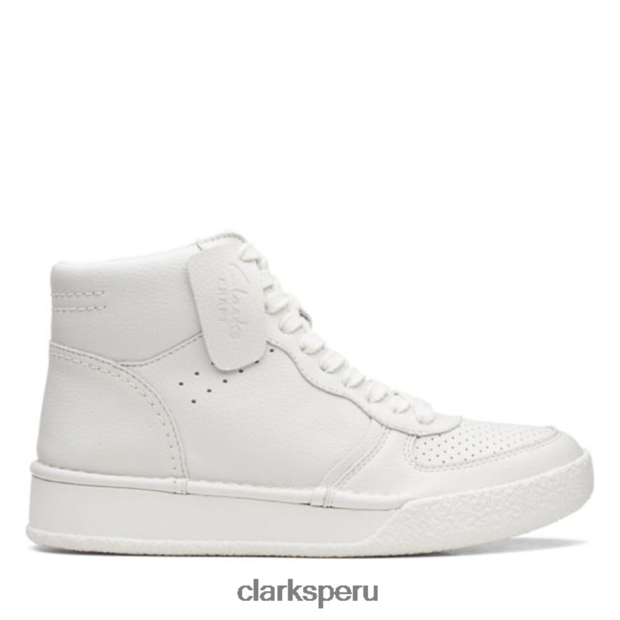 clarks white leather craft cup cuero blanco medio unisexo Clarks 40N4LX5361 cuero blanco