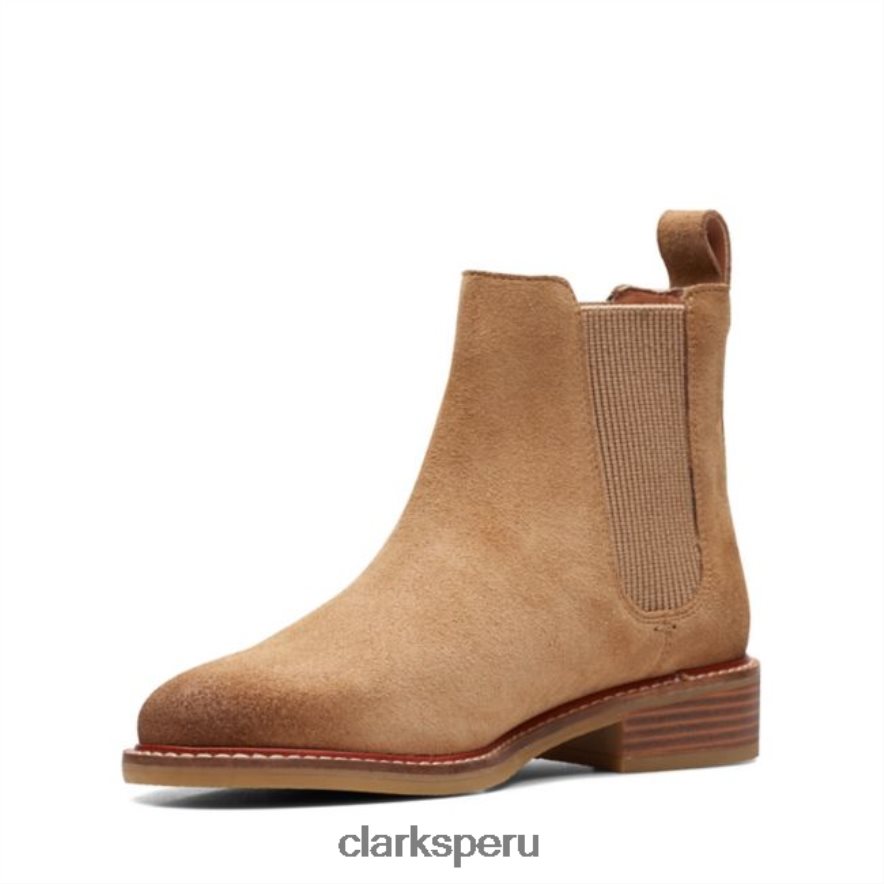 colonia arlo gamuza marrón claro clarks gamuza marrón claro unisexo Clarks 40N4LX5287 gamuza color canela claro