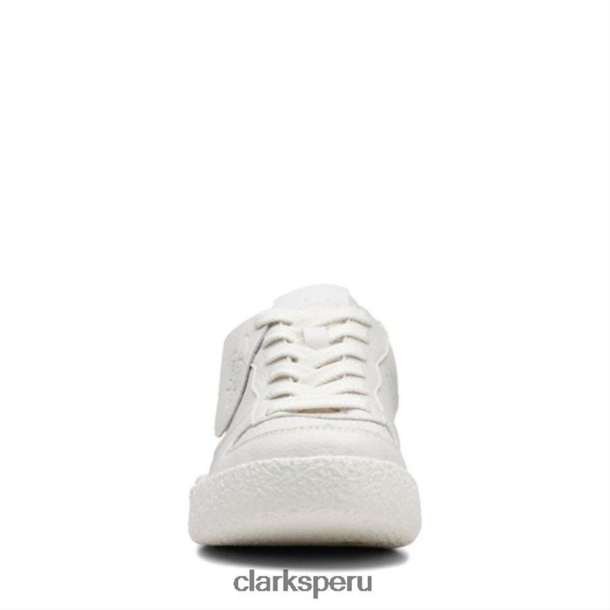 corte de copa artesanal de cuero blanco clarks de cuero blanco unisexo Clarks 40N4LX5140 cuero blanco