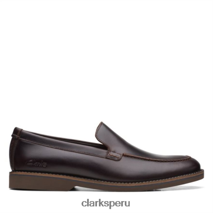 cuero marrón medio clarks atticus lt edge cuero marrón medio unisexo Clarks 40N4LX5592 cuero marrón medio
