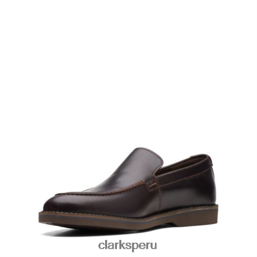 cuero marrón medio clarks atticus lt edge cuero marrón medio unisexo Clarks 40N4LX5592 cuero marrón medio