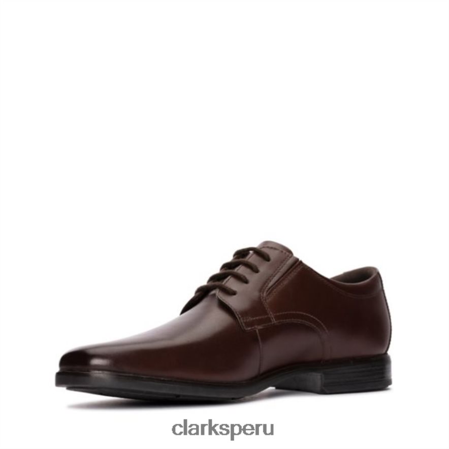 howard walk cuero marrón oscuro clarks de cuero marrón oscuro unisexo Clarks 40N4LX5478 cuero marrón oscuro