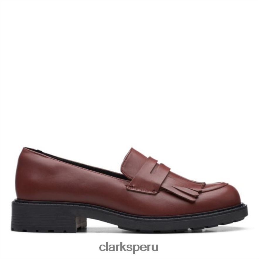mocasín orinoco 2 piel castaño clarks piel castaño unisexo Clarks 40N4LX6046 cuero castaño