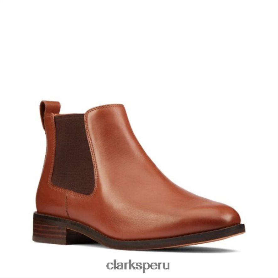 ria chelsea cuero tostado clarks cuero tostado unisexo Clarks 40N4LX6495 cuero marrón