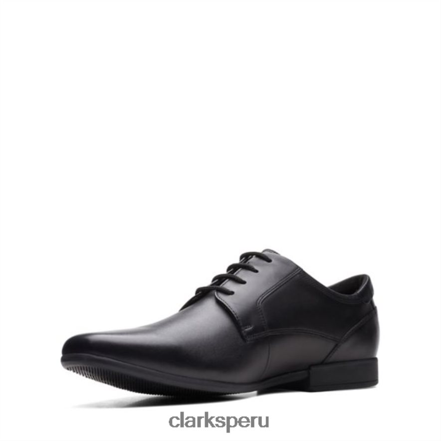 sidton encaje cuero negro clarks de cuero negro unisexo Clarks 40N4LX5470 cuero negro