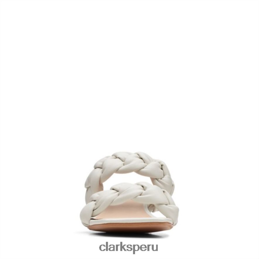 trenza clarks seren25 de cuero blanco unisexo Clarks 40N4LX6387 cuero blanco