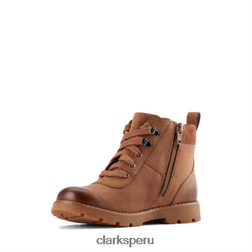 clarks cuero canela heath go gore-tex niño cuero canela unisexo Clarks 40N4LX5793 cuero marrón
