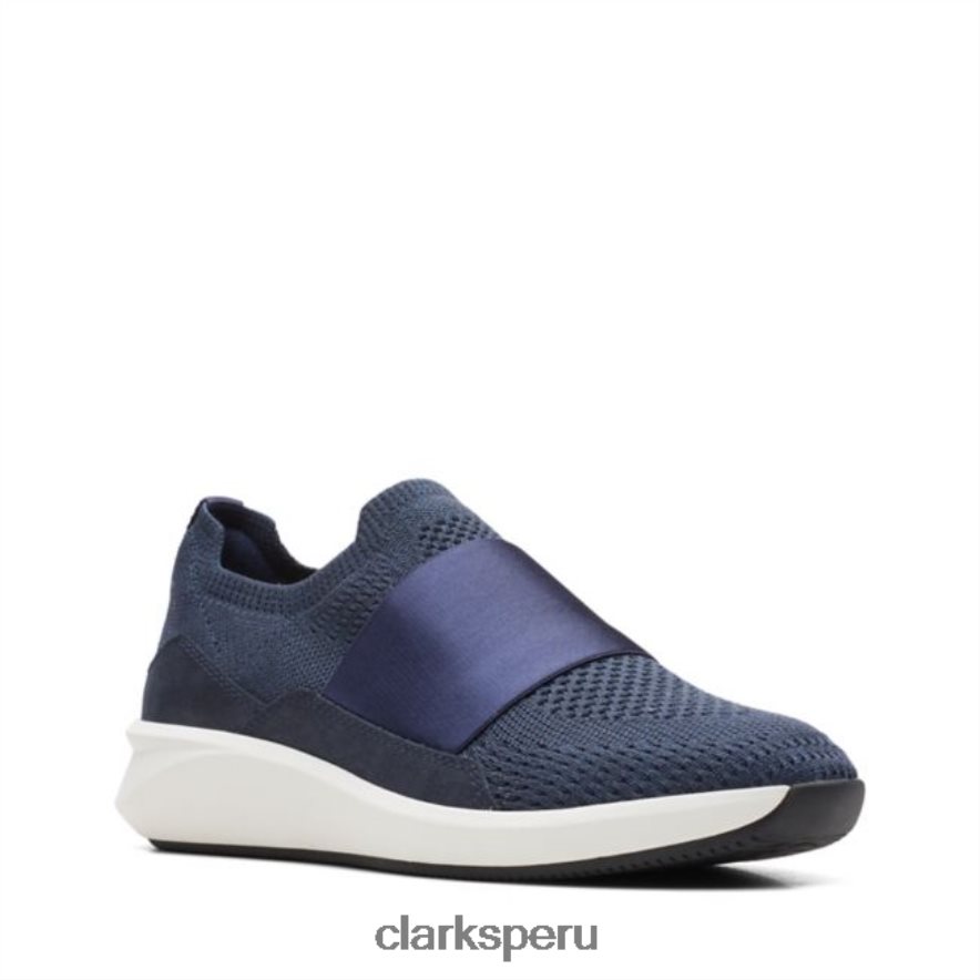 combinación un rio knit azul marino combinación clarks azul marino unisexo Clarks 40N4LX6077 combinación azul marino
