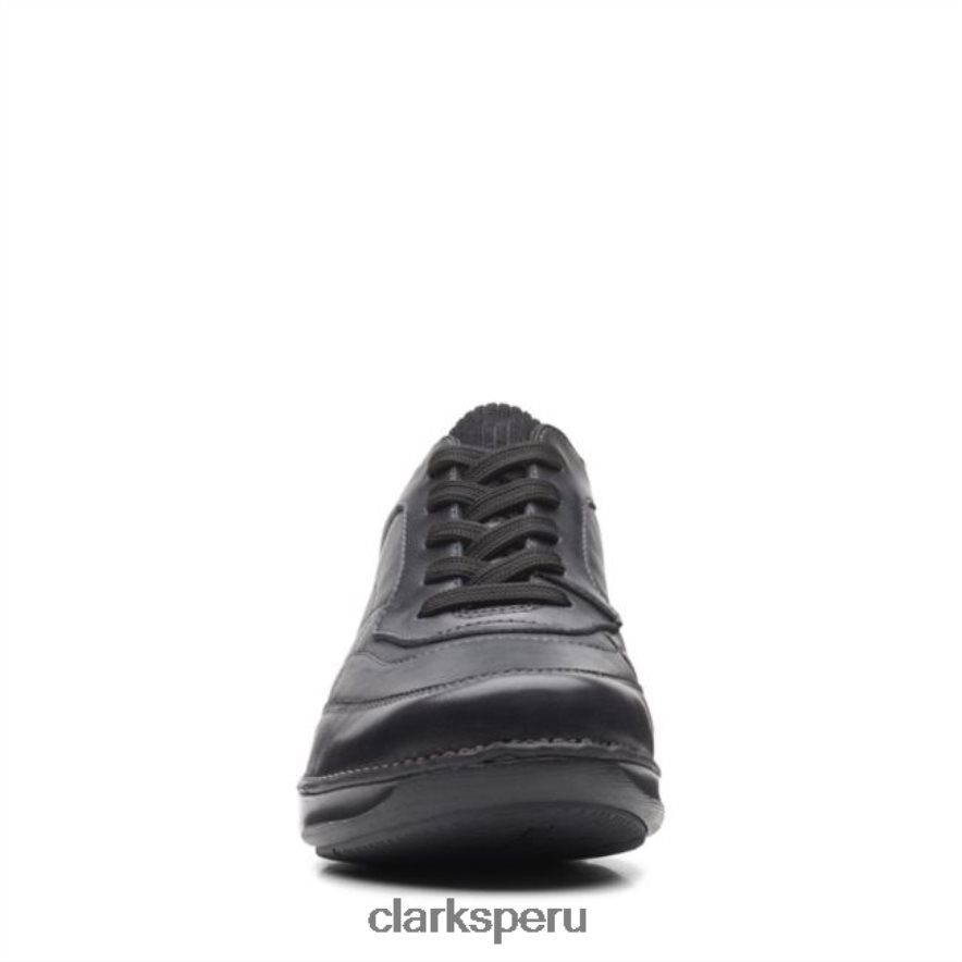 corbata clarks appley de cuero negro cuero negro unisexo Clarks 40N4LX6491 cuero negro