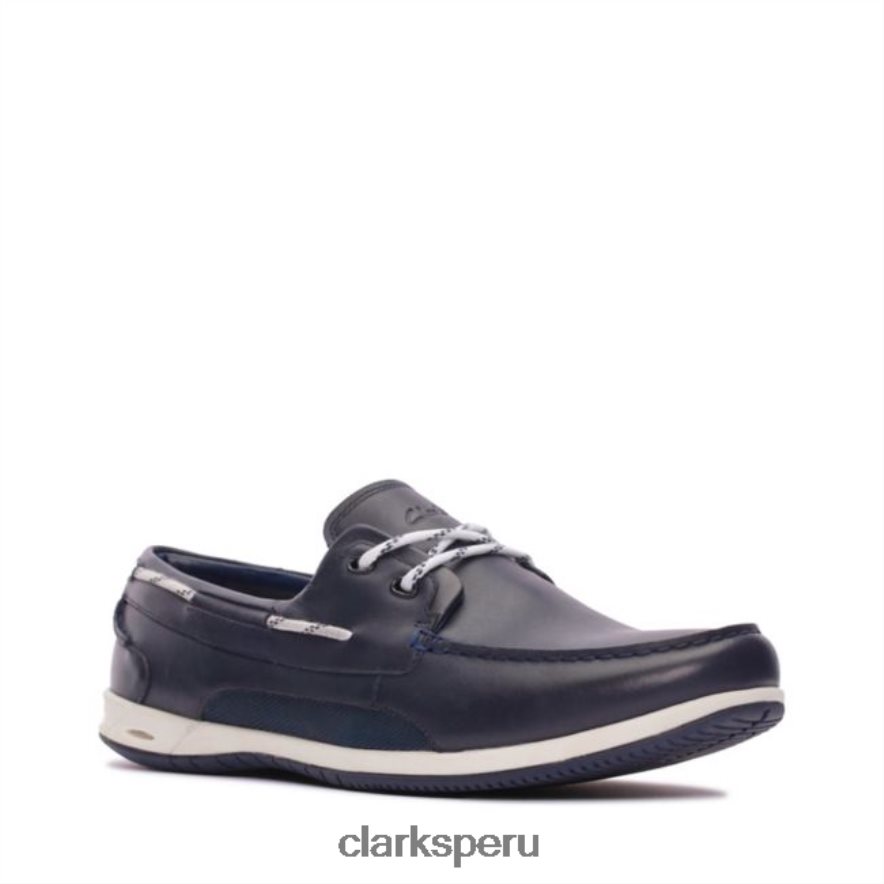orson harbour cuero azul marino clarks cuero azul marino unisexo Clarks 40N4LX5613 cuero azul marino