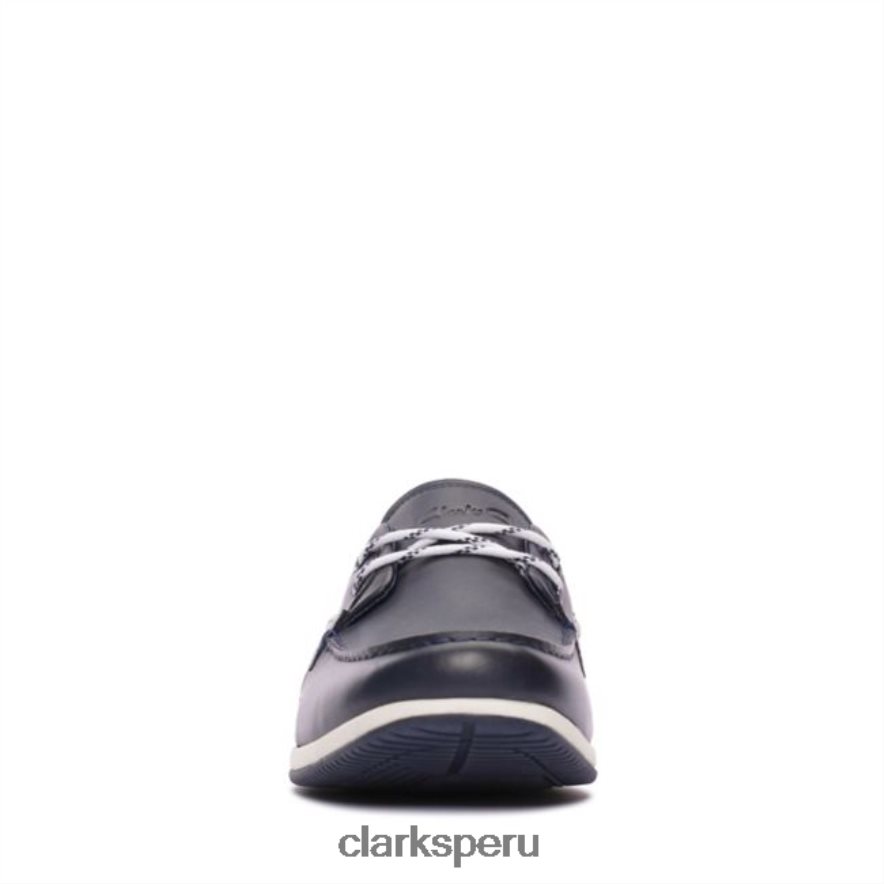 orson harbour cuero azul marino clarks cuero azul marino unisexo Clarks 40N4LX5613 cuero azul marino