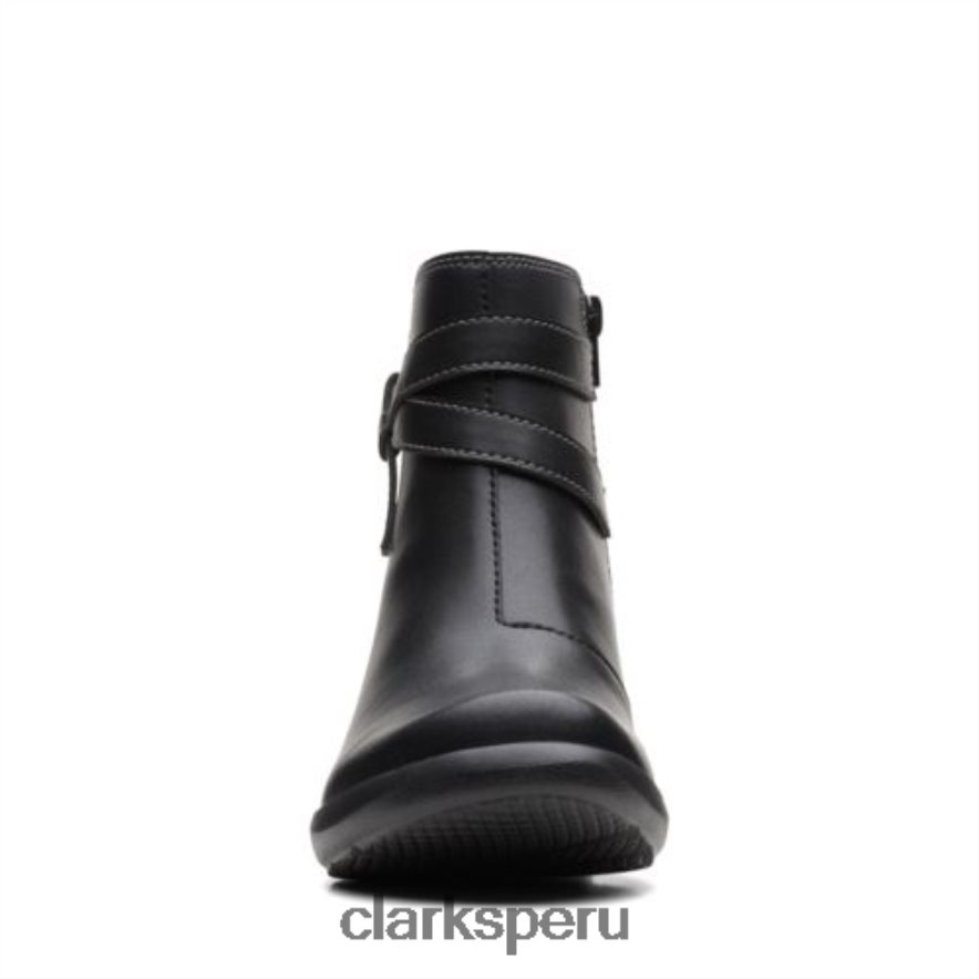 Clarks Angie Spice de cuero negro unisexo Clarks 40N4LX4148 cuero negro