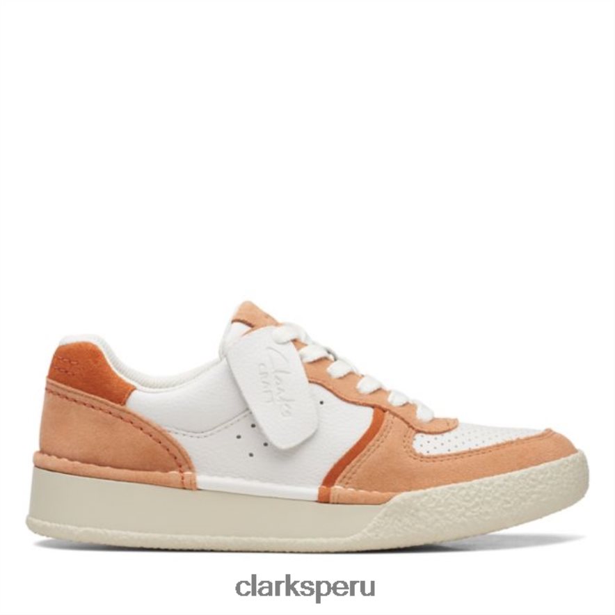 Clarks Sandstone Combi Craft Cup Court Sandstone Combi unisexo Clarks 40N4LX5185 combinación de arenisca